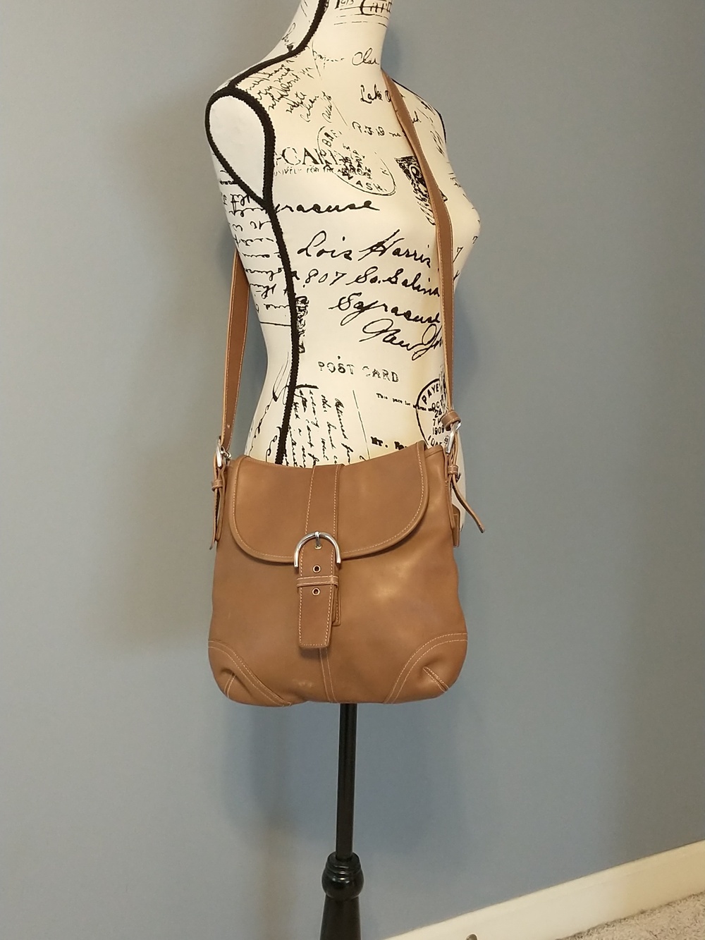 Vintage Coach Leather Crossbody Bag Style 9480